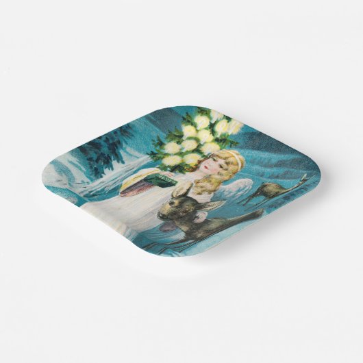 Ein frohes Weihnachtsfest Pappteller (Gewinkelt)