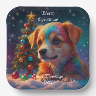 Ein frohes Weihnachtsfest Pappteller