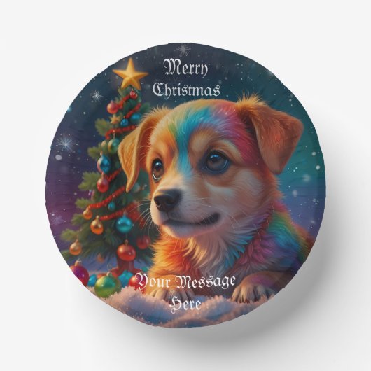 Ein frohes Weihnachtsfest Pappteller (Vorderseite)