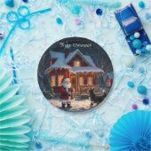 Ein frohes Weihnachtsfest Pappteller (Party)