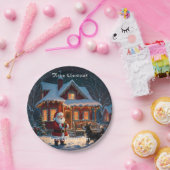Ein frohes Weihnachtsfest Pappteller (Party)