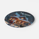 Ein frohes Weihnachtsfest Pappteller (Schrägansicht)