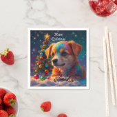 Ein frohes Weihnachtsfest Serviette (Beispiel)