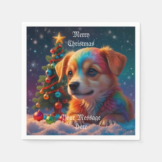 Ein frohes Weihnachtsfest Serviette (Vorderseite)
