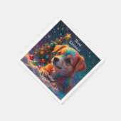 Ein frohes Weihnachtsfest Serviette (Ecke)