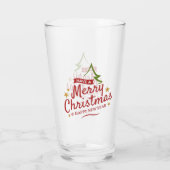 Ein frohes Weihnachtsfest und viel Glück für das n Glas (Rückseite)