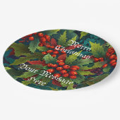 Ein frohes Weihnachtsfest, Weihnachtsfeiertag Pappteller (Schrägansicht)