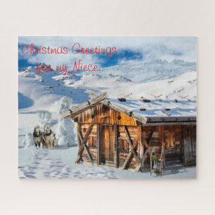 Ein frohes Weihnachtsgeschenk für meine Nichte. Puzzle