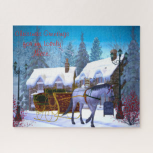 Ein frohes Weihnachtsgeschenk für meine Nichte. Puzzle