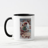 Ein frohes Weihnachtskid im Winterkleid Tasse (Links)