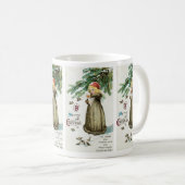 "Ein frohes Weihnachtsmädchen" Kaffeetasse (VorderseiteRechts)