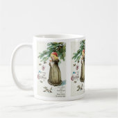 "Ein frohes Weihnachtsmädchen" Kaffeetasse (Links)
