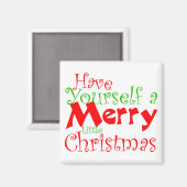 Ein frohes Weihnachtsmagnet Magnet (Vorderseite/Rückseite)