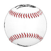 Ein fröhlich springendes Pferd in der Wildnis Baseball (Rückseite)