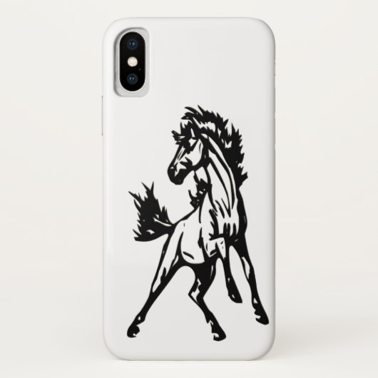 Ein fröhlich springendes Pferd in der Wildnis Case-Mate iPhone Hülle (Rückseite)