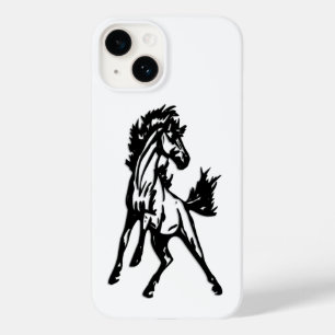 Ein fröhlich springendes Pferd in der Wildnis Case-Mate iPhone 14 Hülle