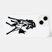 Ein fröhlich springendes Pferd in der Wildnis Case-Mate iPhone Hülle (Rückseite (Horizontal))