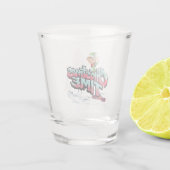 Ein fröhlicher Cartoon Schnapsglas (Rückseite)