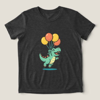 Ein fröhlicher Cartoon Tri-Blend Shirt