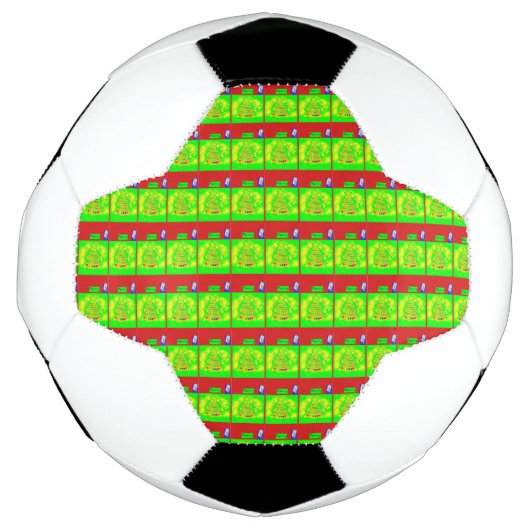 Ein fröhlicher Fußballball Fußball (Vorderseite)