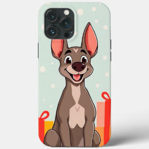 Ein fröhlicher Hund im Stil eines Cartoon Case-Mate iPhone Hülle