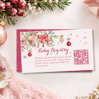 Ein fröhlicher kleiner Baby-Shower-Geschenk-Regist Begleitkarte