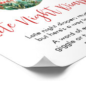 Ein fröhlicher kleiner Weihnachtsspättaucher Poster (Ecke)