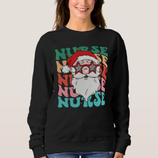 Ein fröhlicher Krankenpfleger Weihnachtsmann Groov Sweatshirt