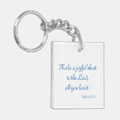 Ein fröhlicher Ruf Schlüsselanhänger (Vorderseite links)