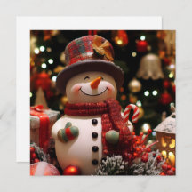 Ein fröhlicher Schneemann für Partys