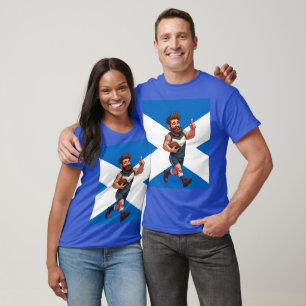 Ein fröhlicher schottischer Rugby-Spieler T-Shirt