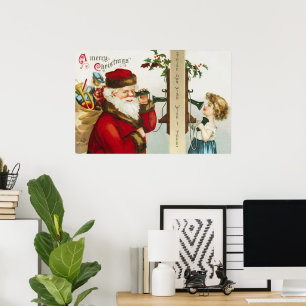 Ein fröhlicher Weihnachtsmann Santa Claus von Elle Poster