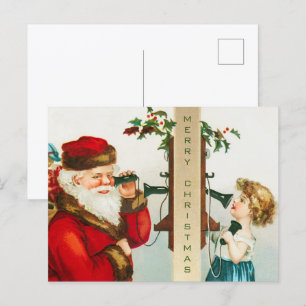 Ein fröhlicher Weihnachtsmann von Ellen Clapsaddle Feiertagspostkarte
