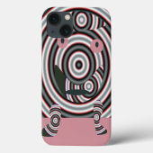 Ein fröhliches Design in Rosa Case-Mate iPhone Hülle (Rückseite)