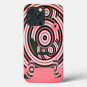 Ein fröhliches Design in Rosa Case-Mate iPhone Hülle (Rückseite)