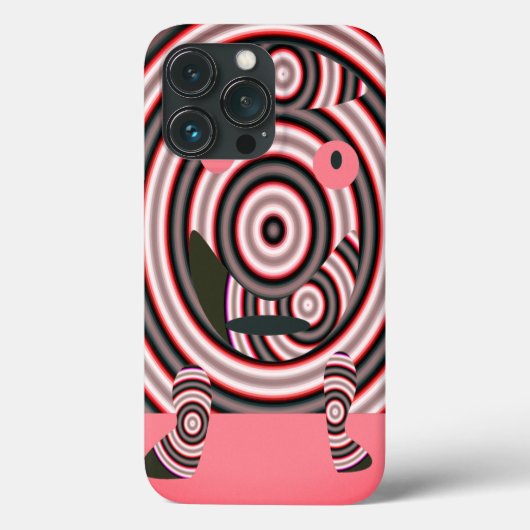 Ein fröhliches Design in Rosa Case-Mate iPhone Hülle (Rückseite)