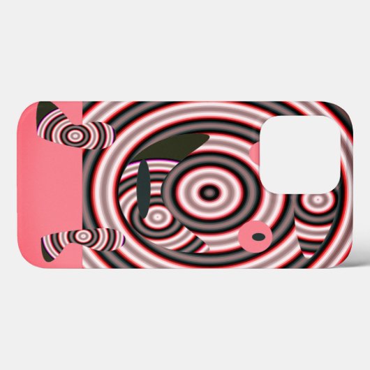 Ein fröhliches Design in Rosa Case-Mate iPhone Hülle (Rückseite (Horizontal))