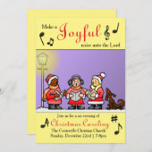 Ein fröhliches Geräusch machen - Einladung mitbrin (Vorne/Hinten)