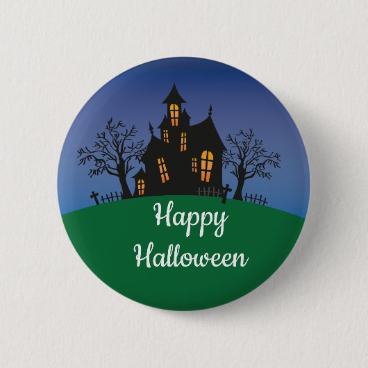 Ein fröhliches Halloween Button (Vorderseite)