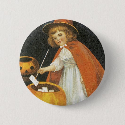 Ein fröhliches Halloween Button (Vorderseite)