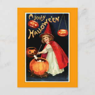 Ein fröhliches Halloween Postkarte