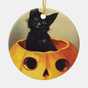 Ein fröhliches Halloween von Ellen Clapsaddle, Vin Keramik Ornament