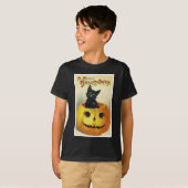 Ein fröhliches Haloween Kätzchen T-Shirt (Vorne ganz)