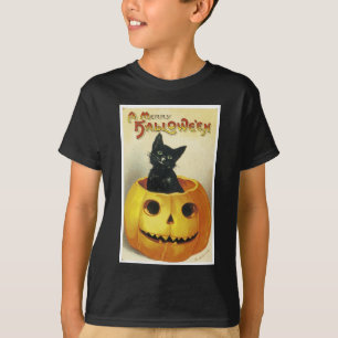 Ein fröhliches Haloween Kätzchen T-Shirt