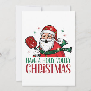 Ein fröhliches Holly Volley Weihnachtslied Pickleb Feiertagskarte