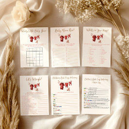 Ein fröhliches kleines Babyshower-Babyshower-Spiel Poster