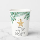 Ein fröhliches kleines Brautparty Pappbecher (Rückseite)