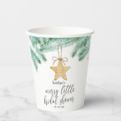 Ein fröhliches kleines Brautparty Pappbecher (Vorderseite)