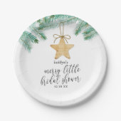 Ein fröhliches kleines Brautparty Pappteller (Vorderseite)