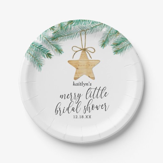 Ein fröhliches kleines Brautparty Pappteller (Vorderseite)